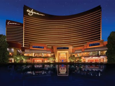 Las Vegas Strip - Luxury Shops in Front of Wynn Hotel Editorial