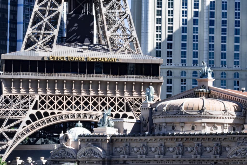 A view from the top of Paris Las Vegas's Eiffel Tower Experience