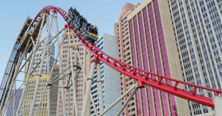 sahara hotel las vegas roller coaster